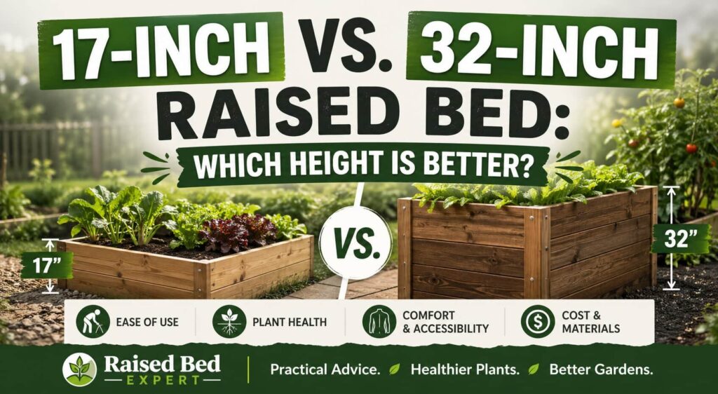 17-Inch vs 32-Inch Raised Bed