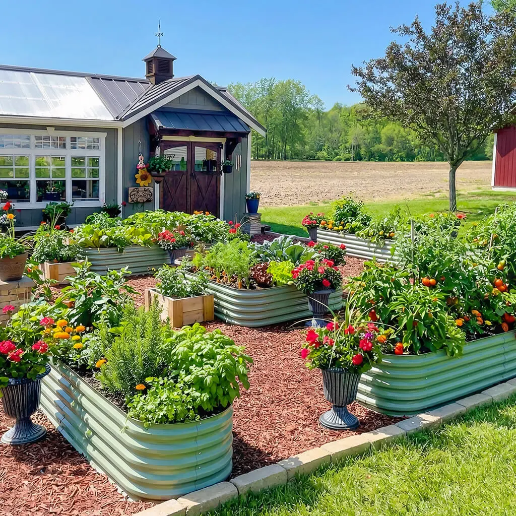 17'' Tall 8x2 Metal Raised Garden Beds (9 in 1)【Upgrade 2.0】
