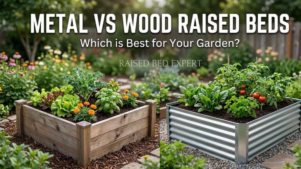 metal vs wood raised beds