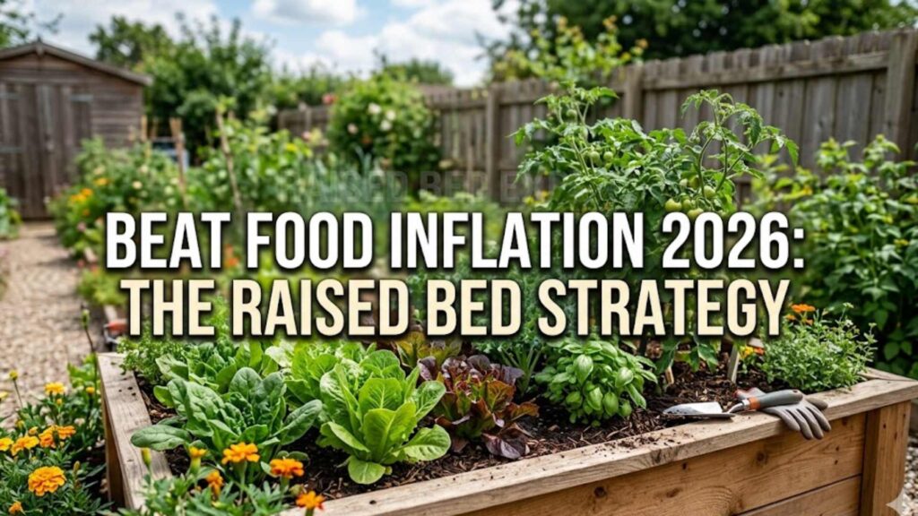 Raised bed vegetable garden as a strategy to reduce food costs and beat food inflation in 2026