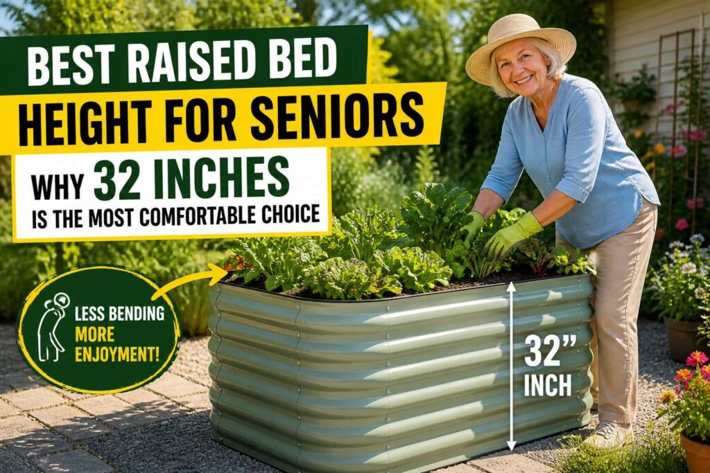 The 32-Inch Standard Elevating Comfort in Senior Gardening